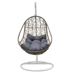 Arcadia Furniture Rocking Egg Chair - Oatmeal and Grey-1899951227630915587