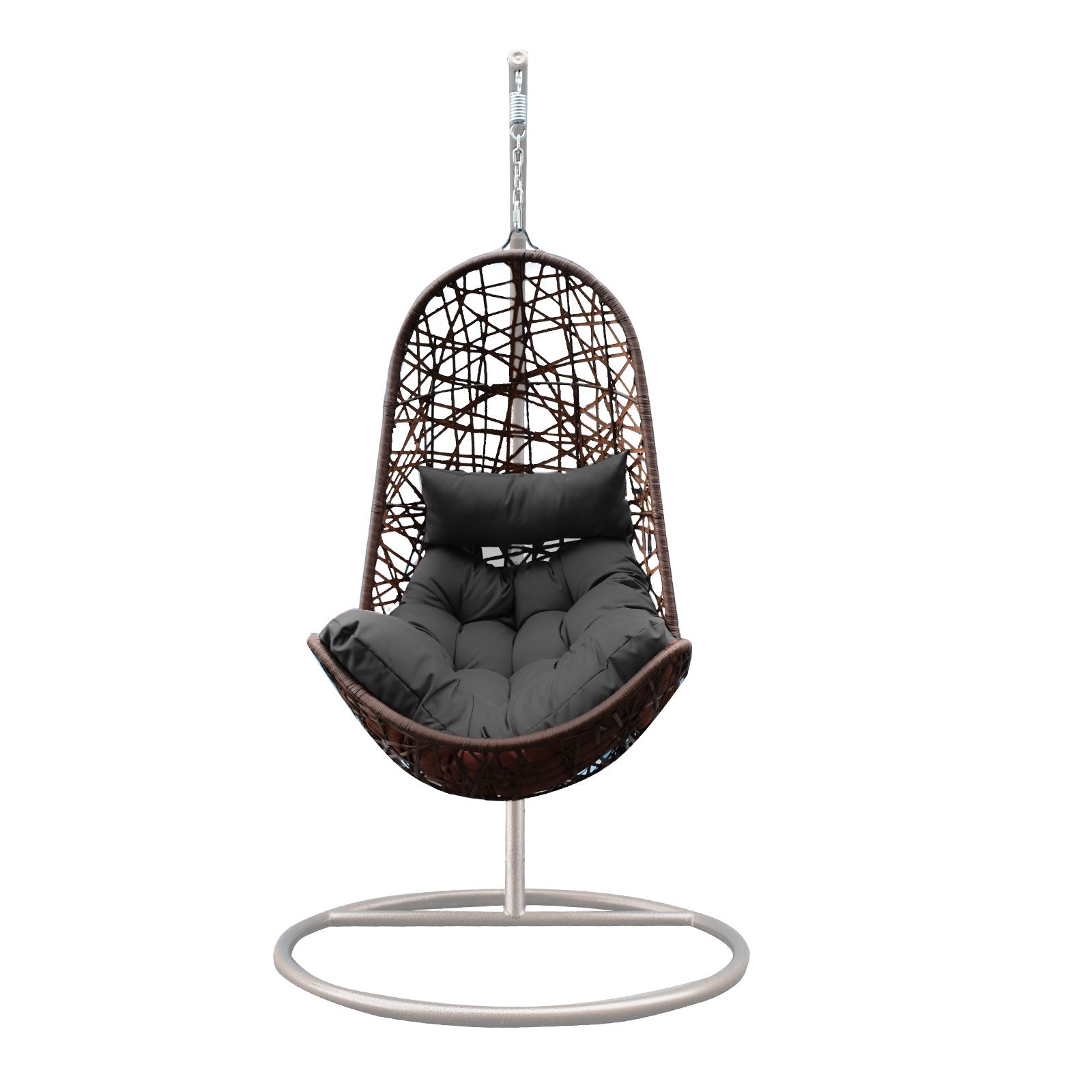 Arcadia Furniture Egg Chair - Oatmeal and Grey-1912714695228395523