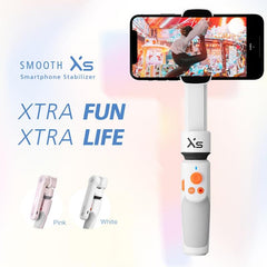 Smooth-Xs Handheld Gimbal Stabilizer Selfie Stick - Pink 200G-1915196535688269825