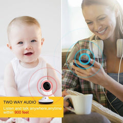 2.4 Wireless Baby Monitor With Night Vision & Two-Way Talk-1915196628076204034