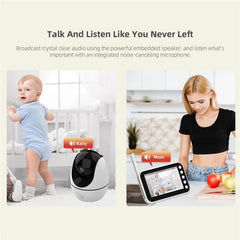 4.5 Video Baby Monitor With Two-Way Voice Temperature Display And Music Player-1915196514691584001