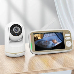 5-Inch Hd Baby Monitor With Built-In Ptz Rotation For Enhanced Security-1915196515312340993
