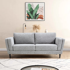 3 + 2 Seater Sofa Fabric Uplholstered Lounge Couch - Pepper