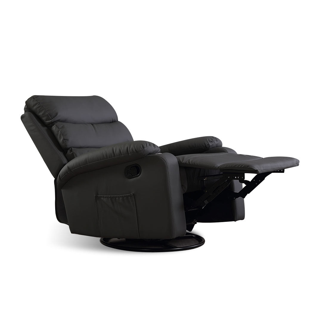 Levede Massage Chair Recliner 360 Swivel Black-1910112921472602113