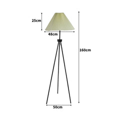 EMITTO Modern Tripod Floor Lamp Linen Beige-1910112853256441858